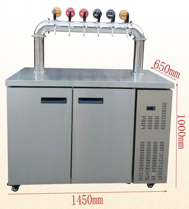 Commercial Draft Beer Kegerator (4, 6 & 8 Tap)