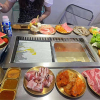 Commercial Electric Hot Pot &amp; BBQ Grill Table — 2-in-1 image preview