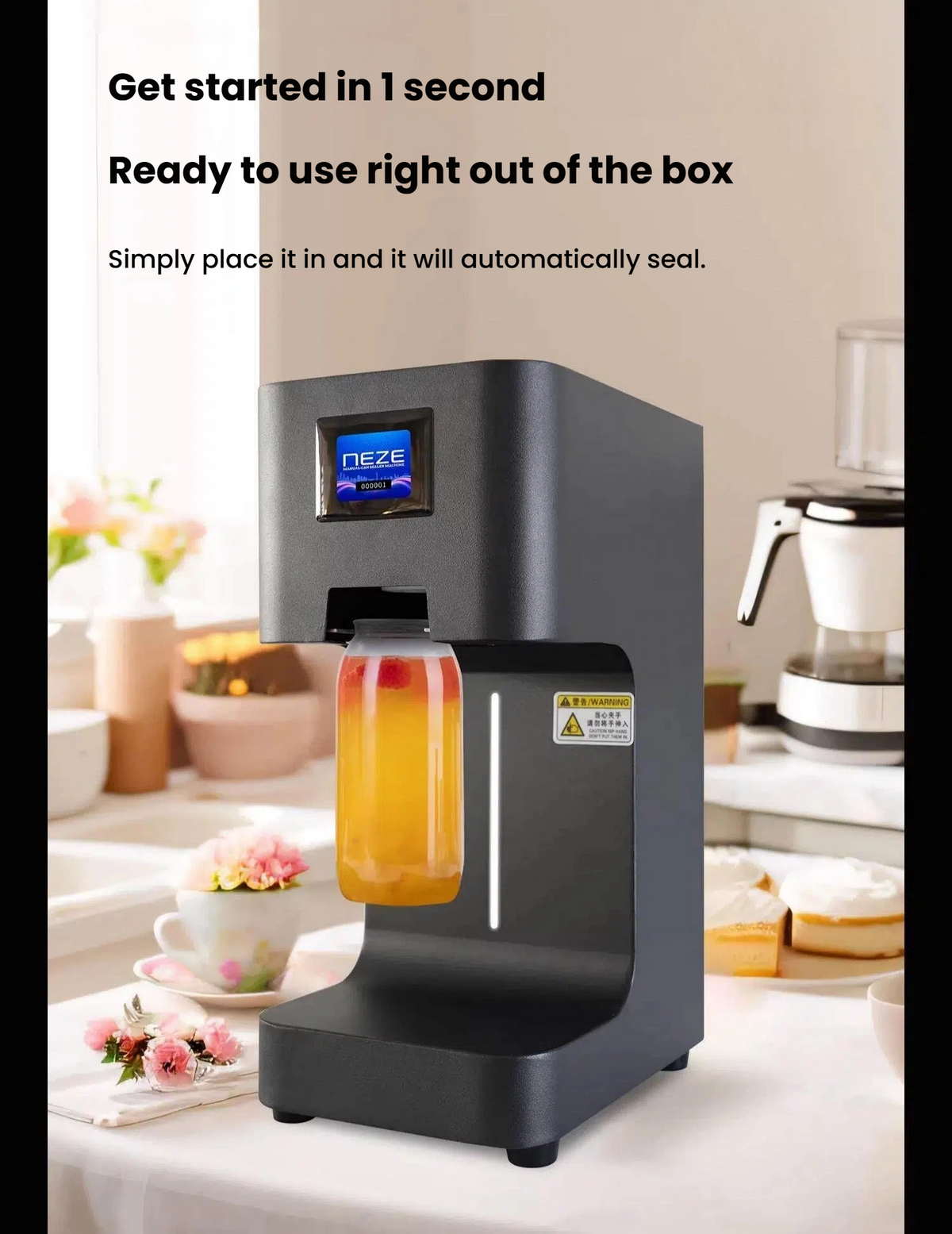 Automatic Can Sealing & Capping Machine
