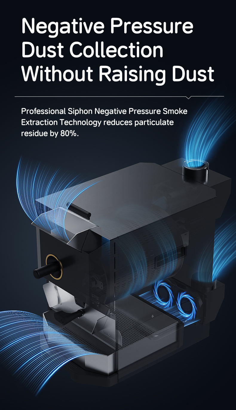 Commercial Electric Coffee Roaster — 1 kg, Touchscreen Control