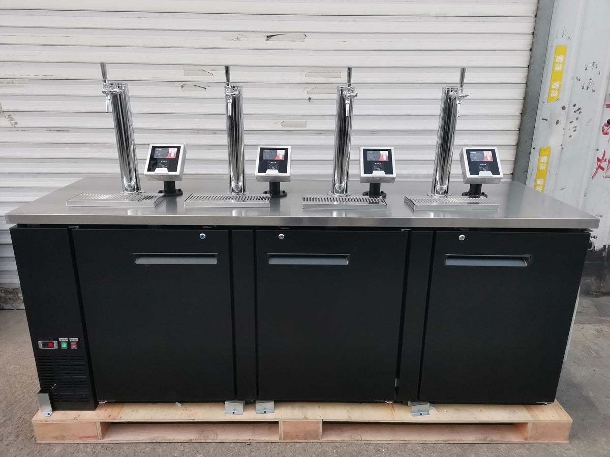Self-Serve Beer Tap Mobile Counter — Kegerator Bar Station