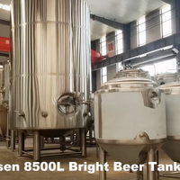 Bright Beer Tank — Jacketed 304 Stainless Storage Vessel image preview
