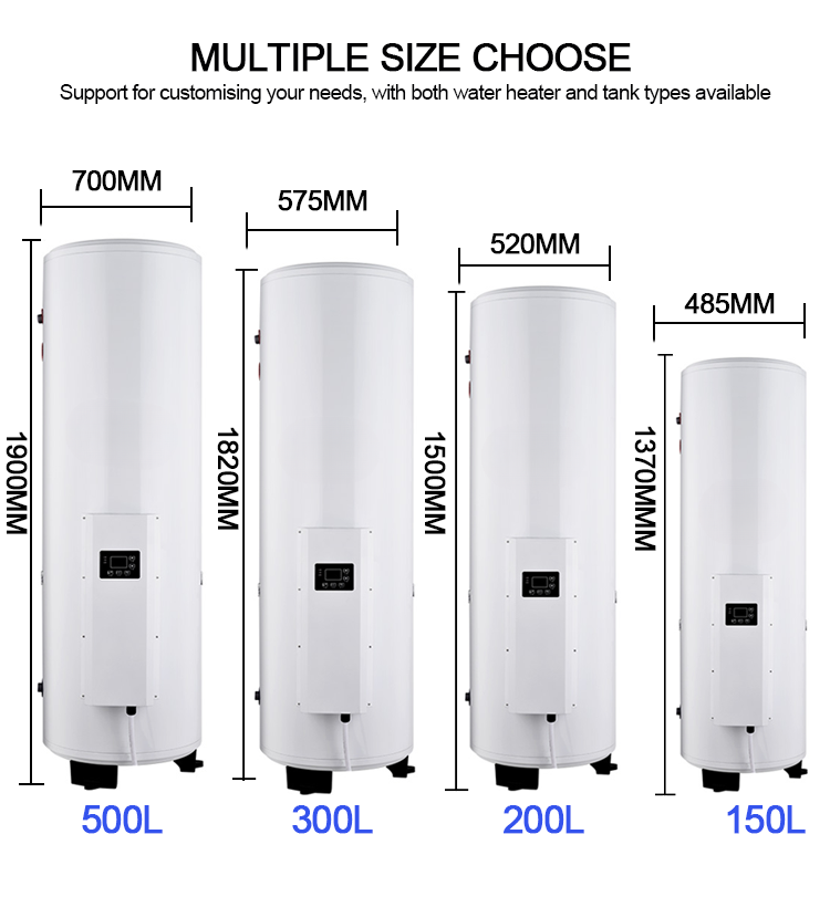 Commercial Storage Water Heater — Stainless Steel Tank, 150–500 L