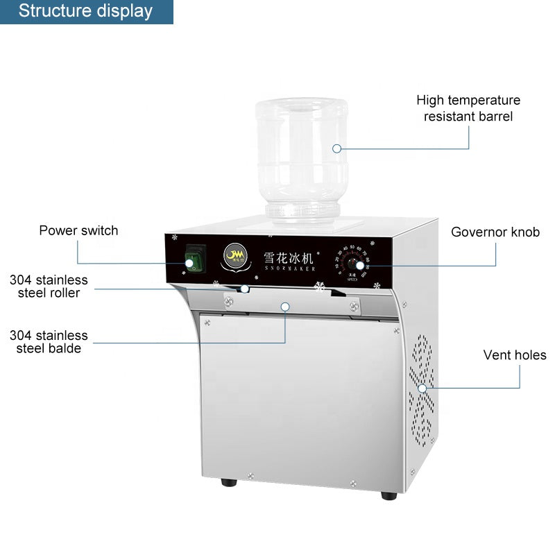 Commercial Snowflake Bingsu Ice Machine — 90 kg/Day