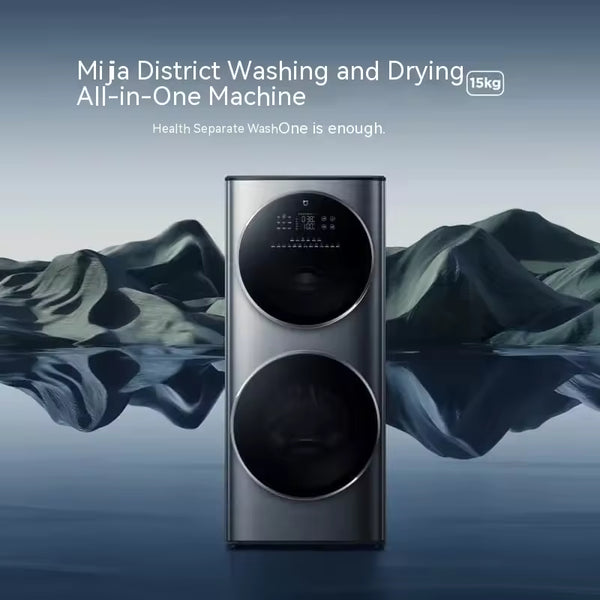 Dual-Drum Washer Dryer Combo — 15 kg Front-Load