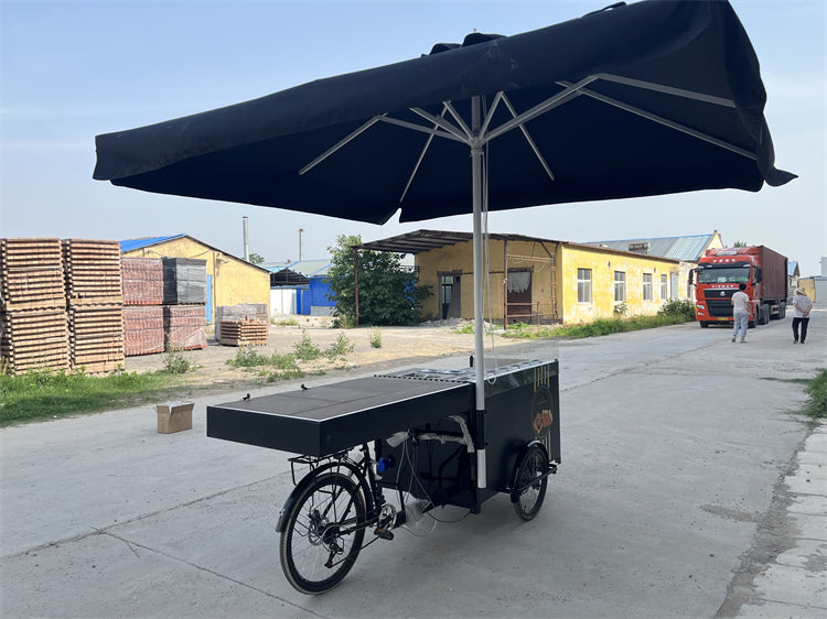 Electric Cargo Tricycle Coffee Bike — Mobile Food Cart