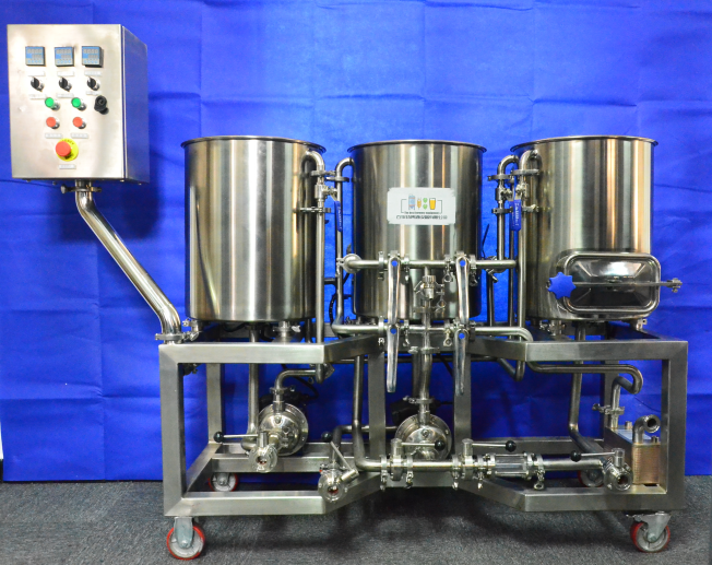 Nano Craft Beer Brewing System — 3-Vessel Electric Brewhouse