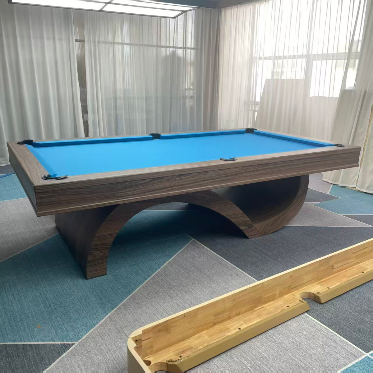 Solid Walnut Slate Pool Table — American 7/8/9 ft