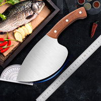 Round Seafood Knife with Wooden Handle image preview
