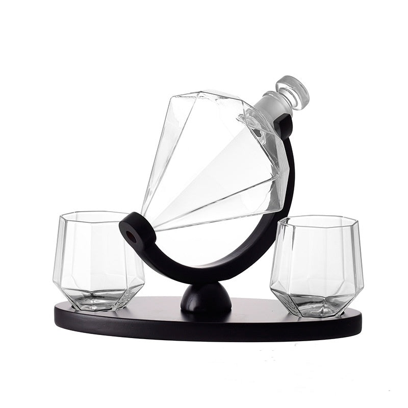 Diamond Design Whiskey Glass Set — Borosilicate