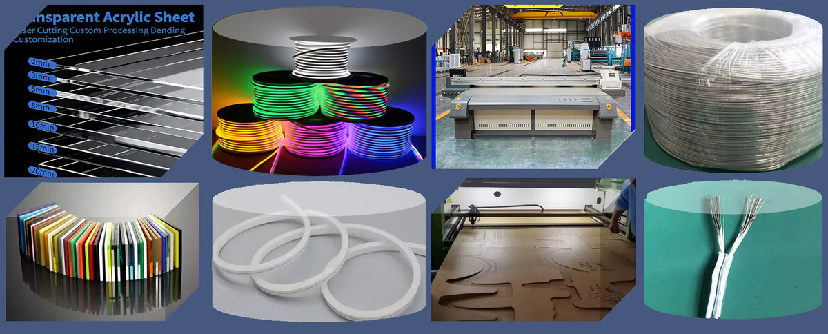Ultra-Slim LED Light Box Sign — App-Controlled RGB, Wall-Mounted
