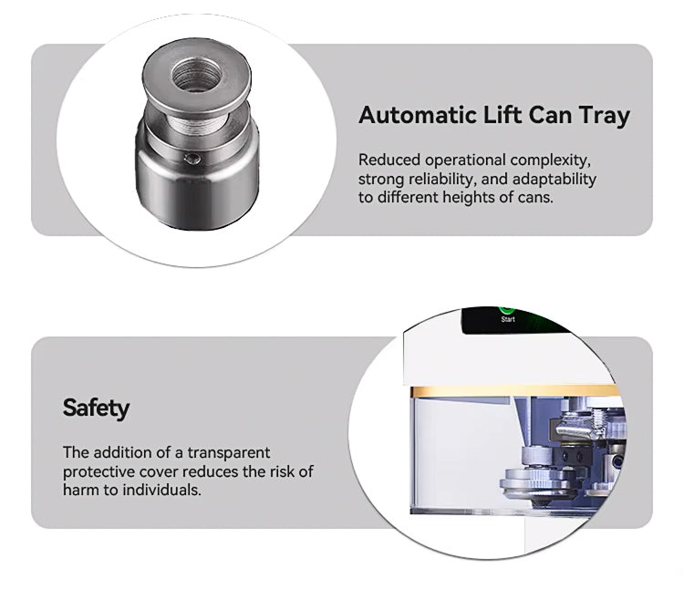 Automatic Can Sealer Machine — Interchangeable Bases