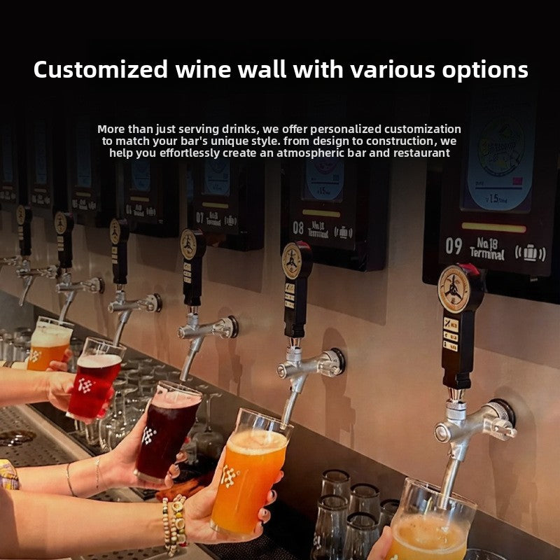 Commercial Draft Beer Dispenser — Air-Cooled Multi-Tap System