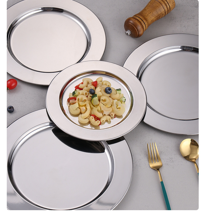 Metal Charger Plate — Stainless Steel Underplate