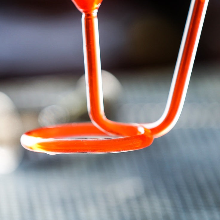 Cocktail Glass with Built-In Straw