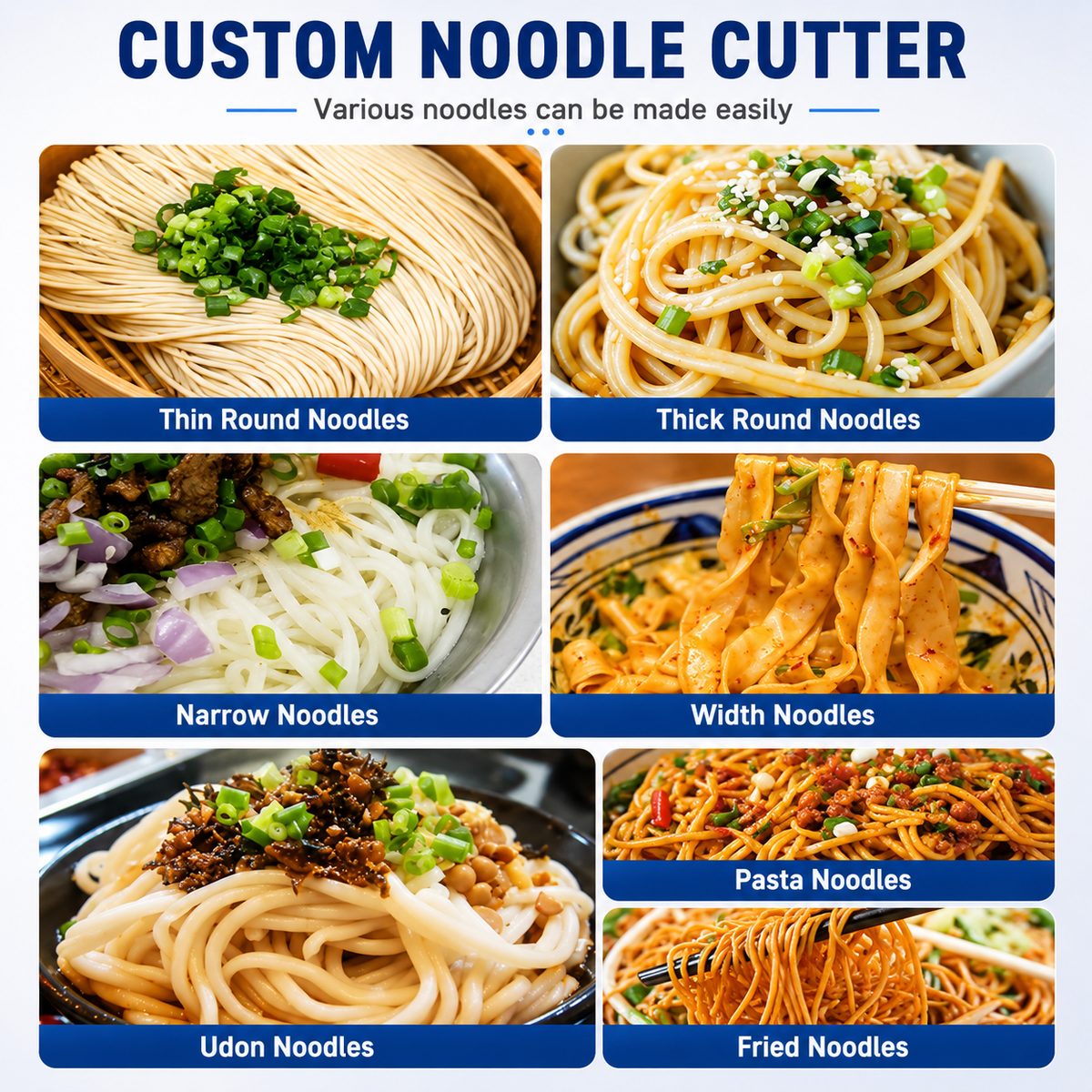 Commercial Automatic Fresh Noodle Machine — Mixer, Sheeter & Cutter