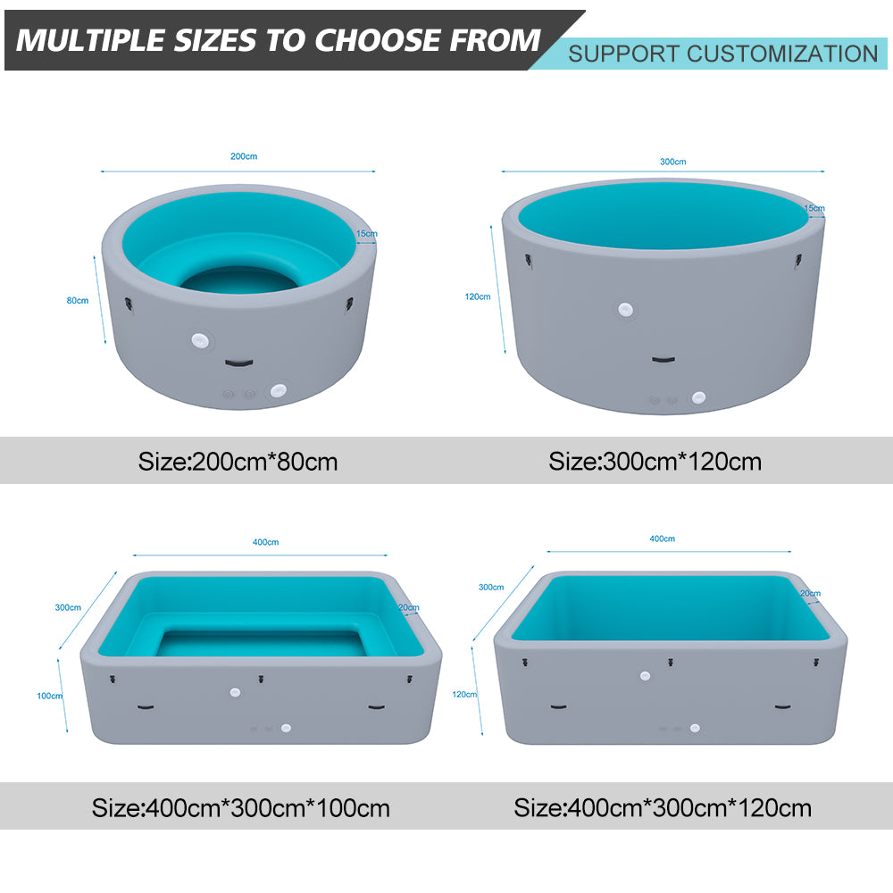 Inflatable Drop-Stitch Swimming Pool — Round & Rectangular