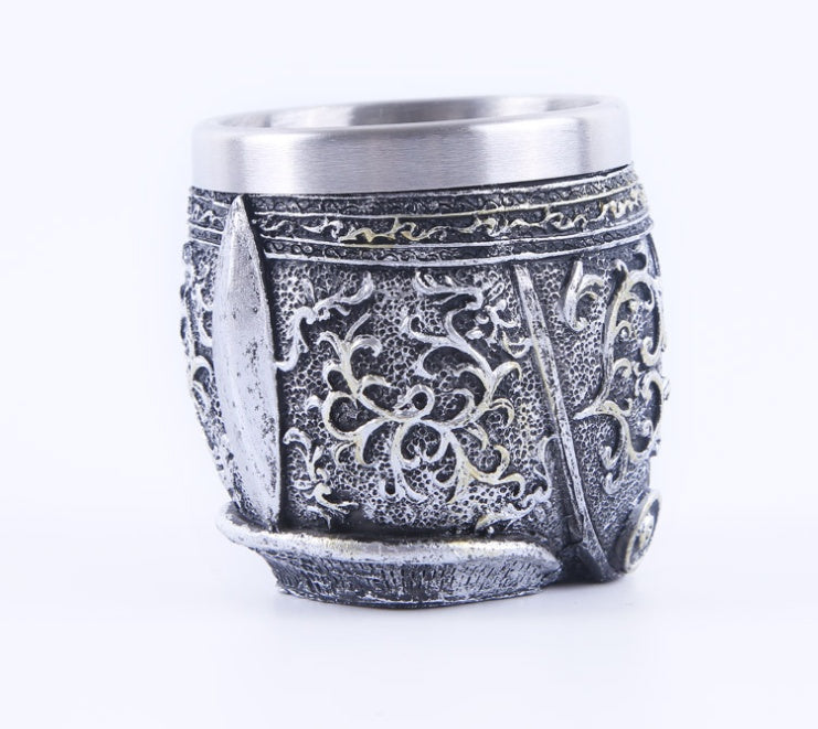 Skeleton Head Stainless Steel Shot Glass, temperature resistance Yes