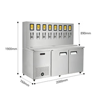 Commercial Draft Beer Kegerator — Dual Cooling, 2–12 Tap image preview