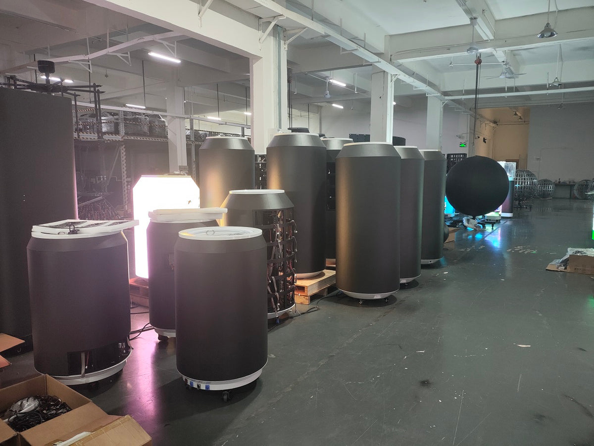 Cylindrical Can-Shaped LED Display — Custom Digital Signage Column
