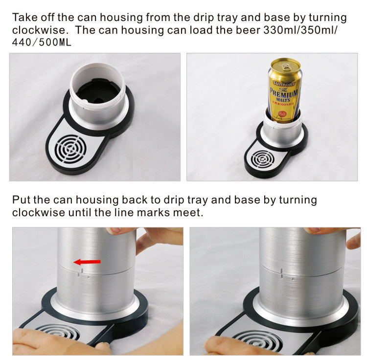 Ultrasonic Canned Beer Foamer & Dispenser