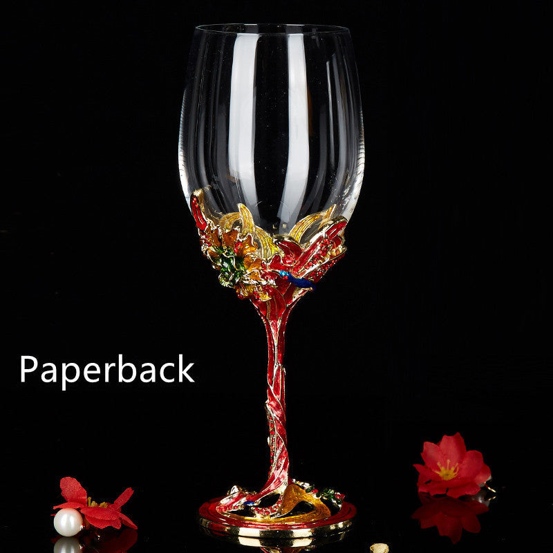 Limited Edition Iris and Crane Enamel Cocktail Glasses