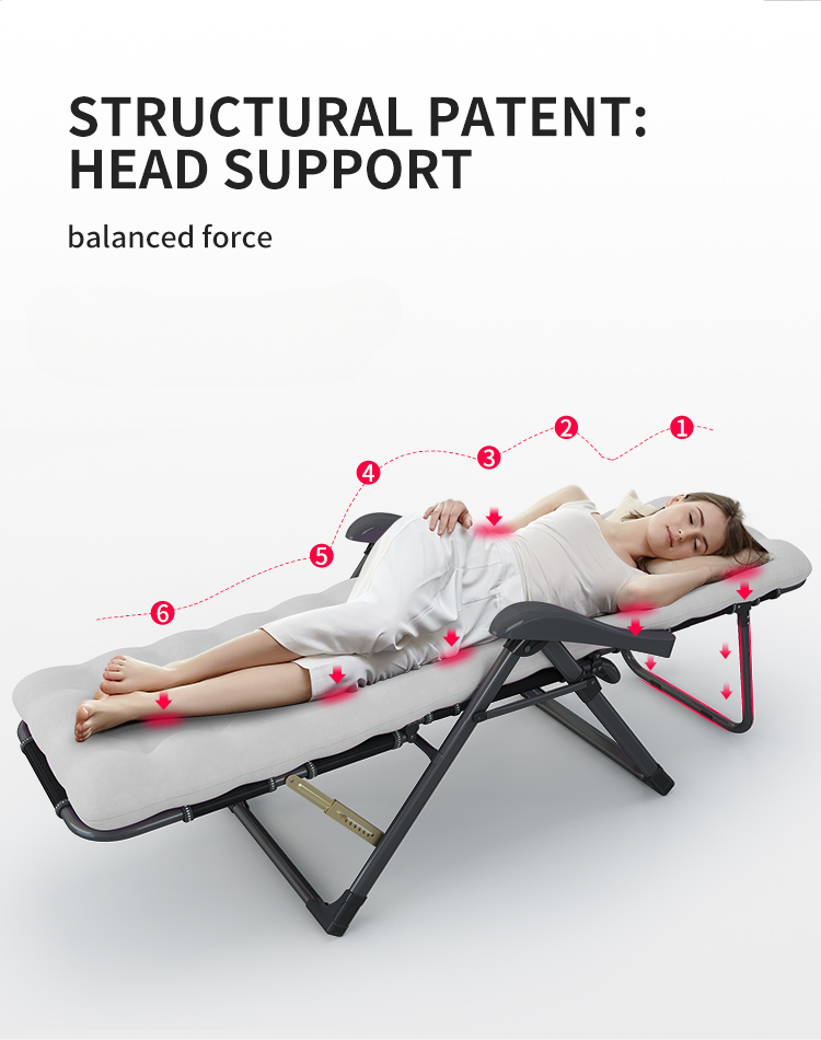 Zero-Gravity Outdoor Lounge Chair — Folding Recliner with Adjustable Headrest