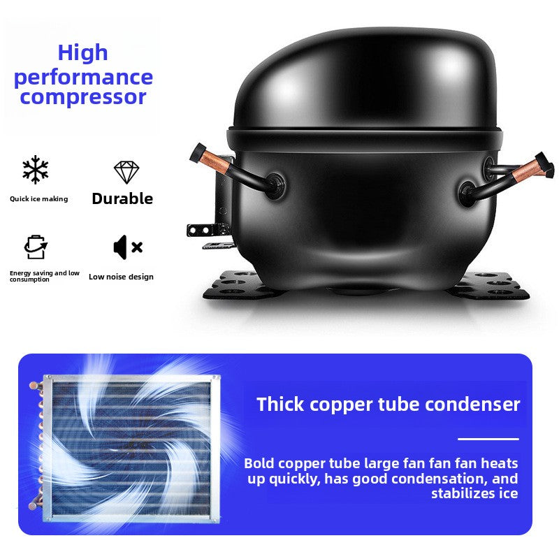 Commercial Automatic Cube Ice Maker — Air-Cooled, 80-120 kg/Day