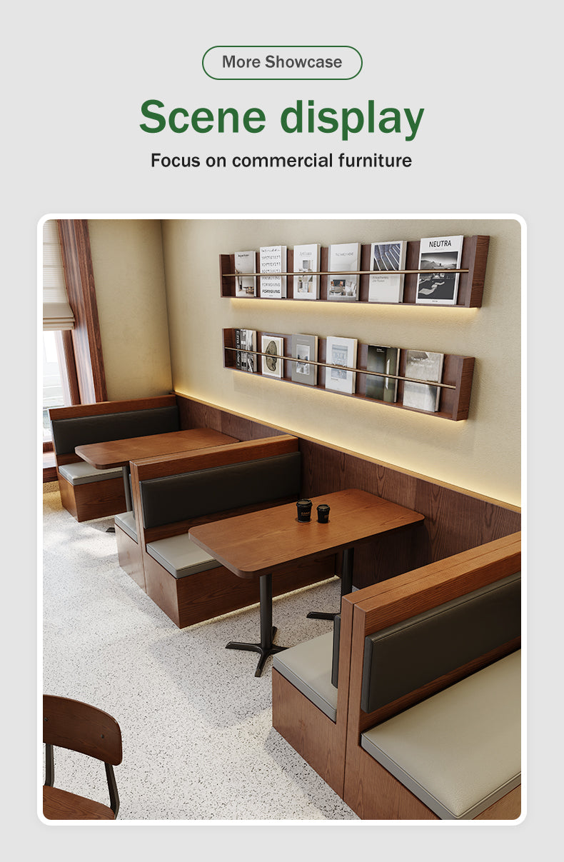Commercial Restaurant Booth Sofa Seating — Custom Modern Dining Banquette
