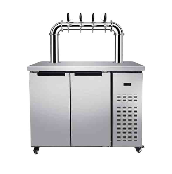 Commercial Draft Beer Dispenser — Air-Cooled Kegerator with Tap