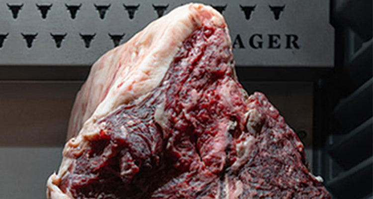 Commercial Dry Aging Cabinet — UV Sterilization & Humidity Control, temperature range 0-10°C