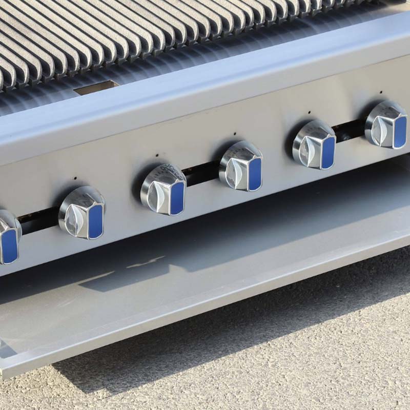 Commercial Gas Charbroiler — Heavy-Duty Countertop Stainless Steel