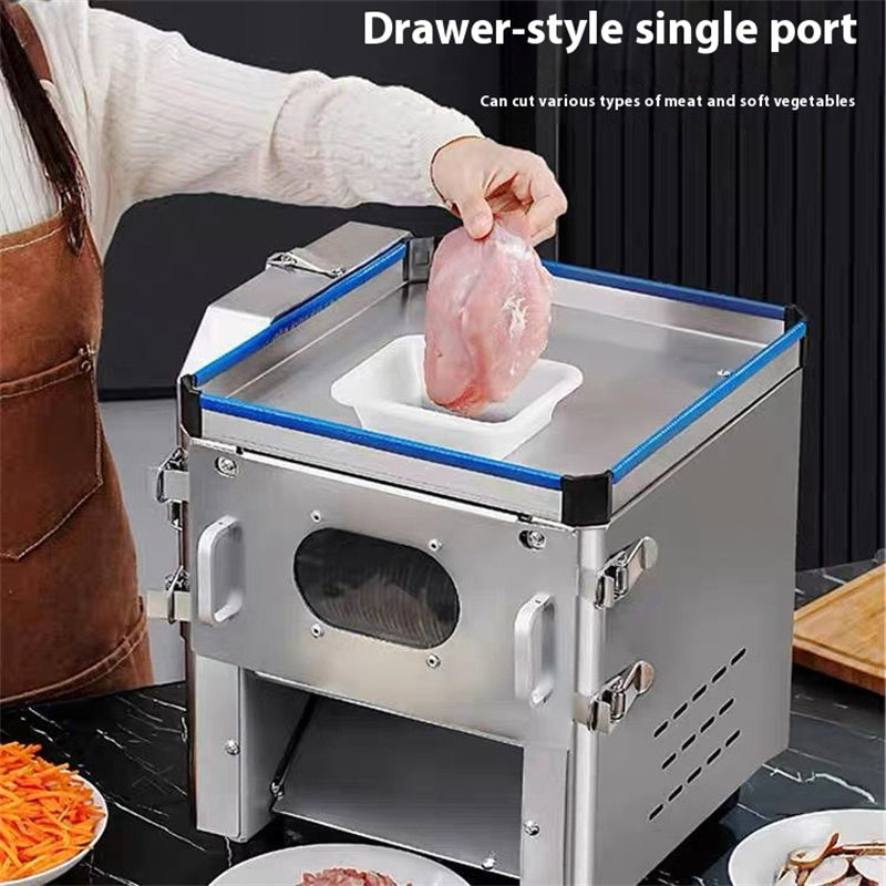 Commercial Multi-Function Meat & Vegetable Cutter — 850W Slicer/Shredder
