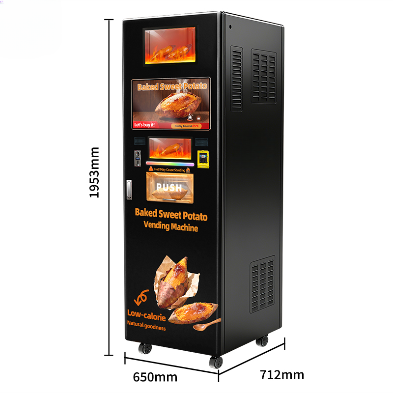 Smart Baked Potato Vending Machine — 21.5" Touchscreen, Cloud-Managed