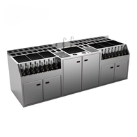 Custom Cocktail Bar Station — Refrigerated Underbar Workstation image preview