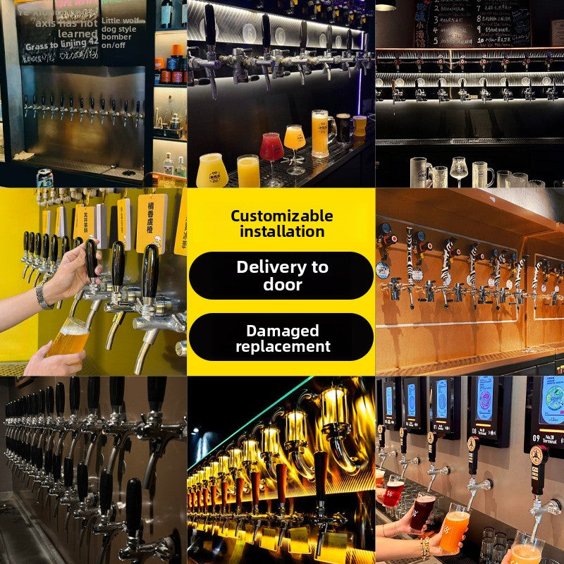 Commercial Draft Beer Dispenser — Air-Cooled Multi-Tap System