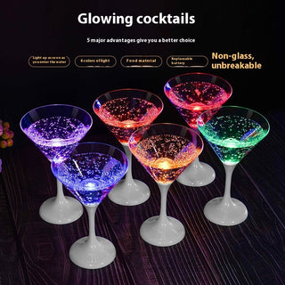 LED Illuminated Cocktail Glass Set — 6 Pieces