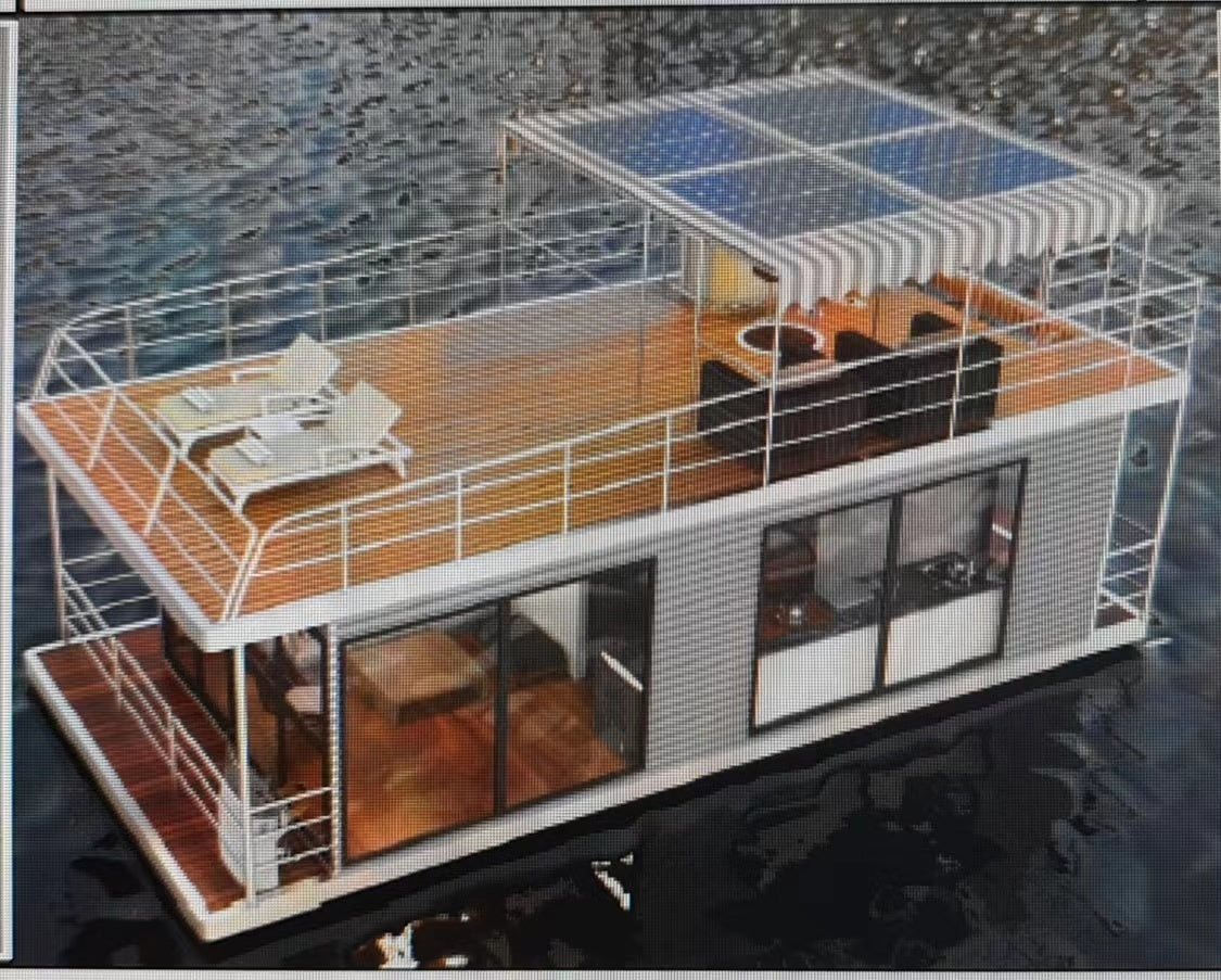 Aluminum Pontoon Houseboat — 11.6 m, 3-Tube