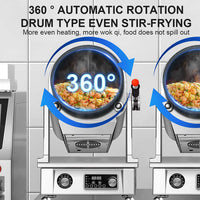 Commercial Automatic Stir-Fry Cooking Robot — Electric Wok Machine image preview