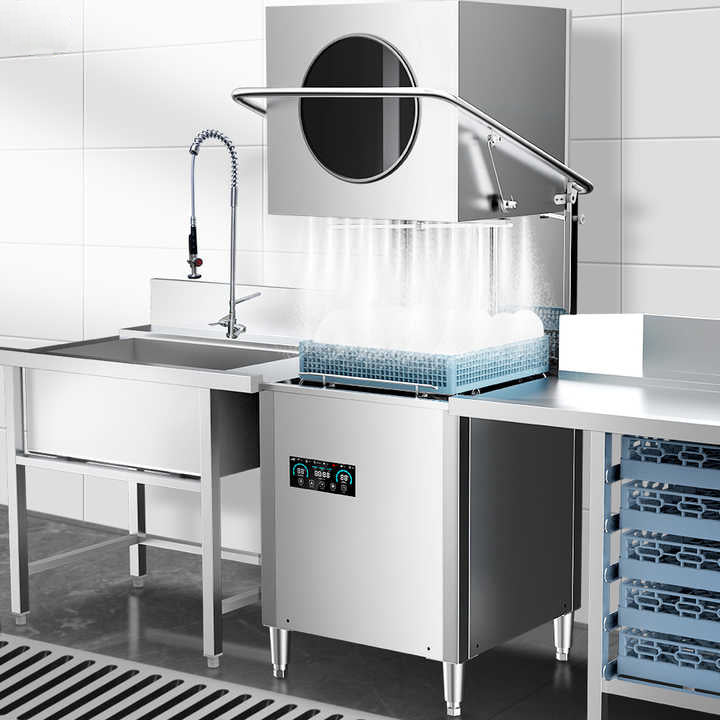 Commercial Hood Type Dishwasher High Configuration