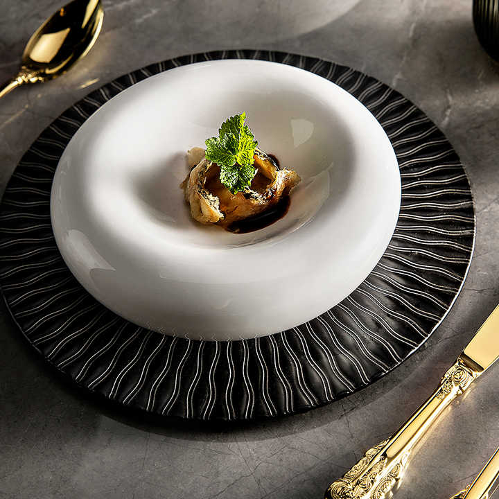 Creative White Ceramic Soup Bowls