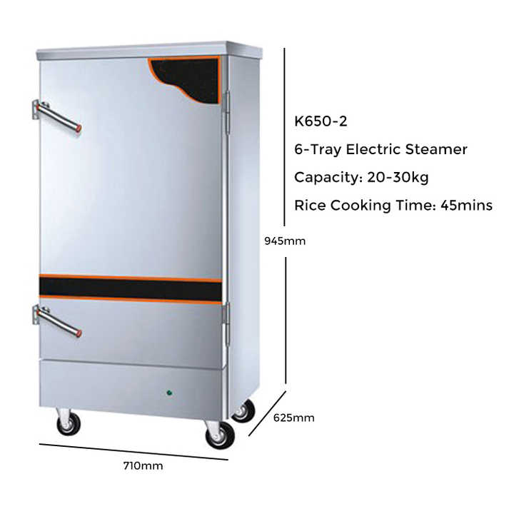 Food Steaming Cabinet 6 Tray