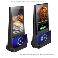 Interactive Tabletop Touch Screen Menu with Dual Displays image preview