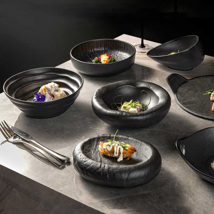 Japan Black Modern Creative Bowls