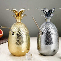 Pineapple Stainless Steel Cocktail Glasses image preview
