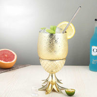 Pineapple Stainless Steel Cocktail Glasses image preview