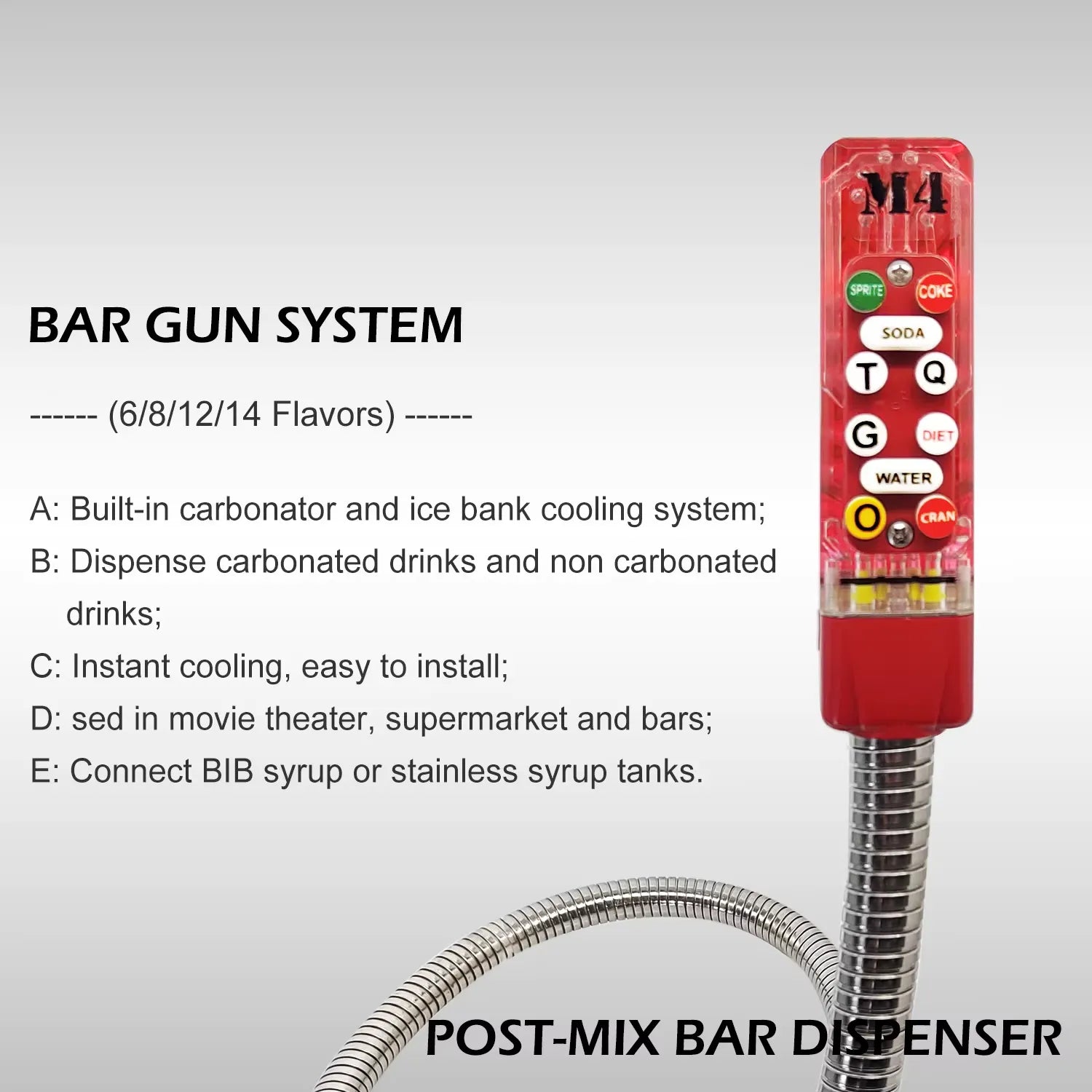 Post-Mix Soda Gun System
