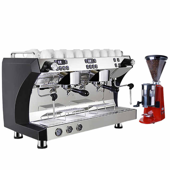 Commercial 2-Group Espresso Machine for Cafe & Restaurant