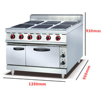 Electric 6-Burner Range with Oven image preview