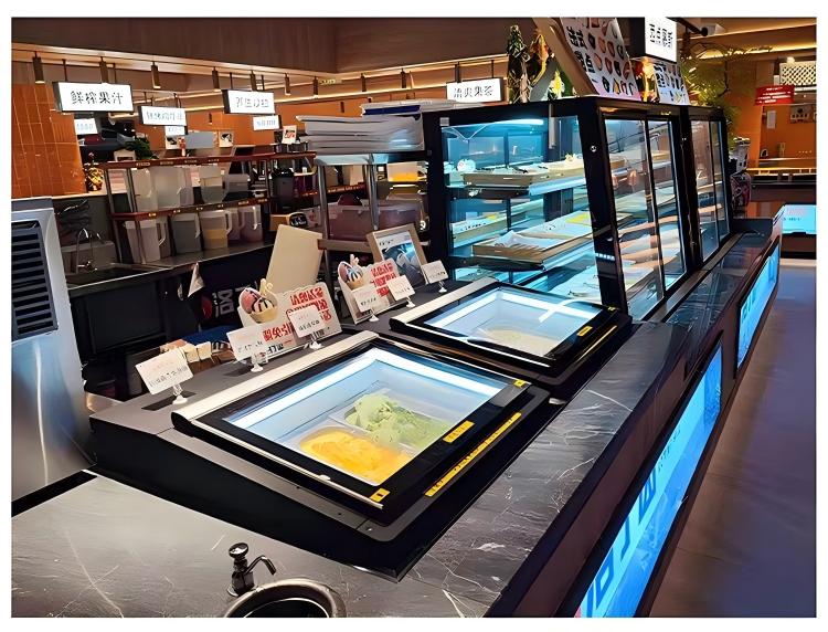 Countertop Gelato Display Freezer — 20 L Glass-Door Showcase